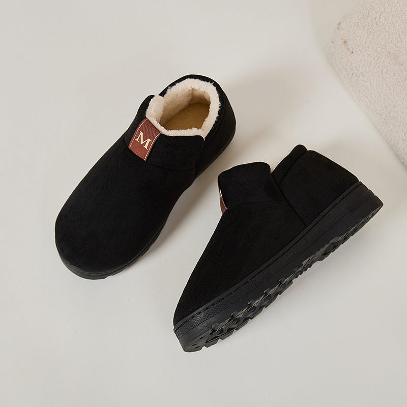 Velvet Thickened Outer Wear Snow Boots Autumn Winter Thick Bottom Home Casual M Cotton Shoes