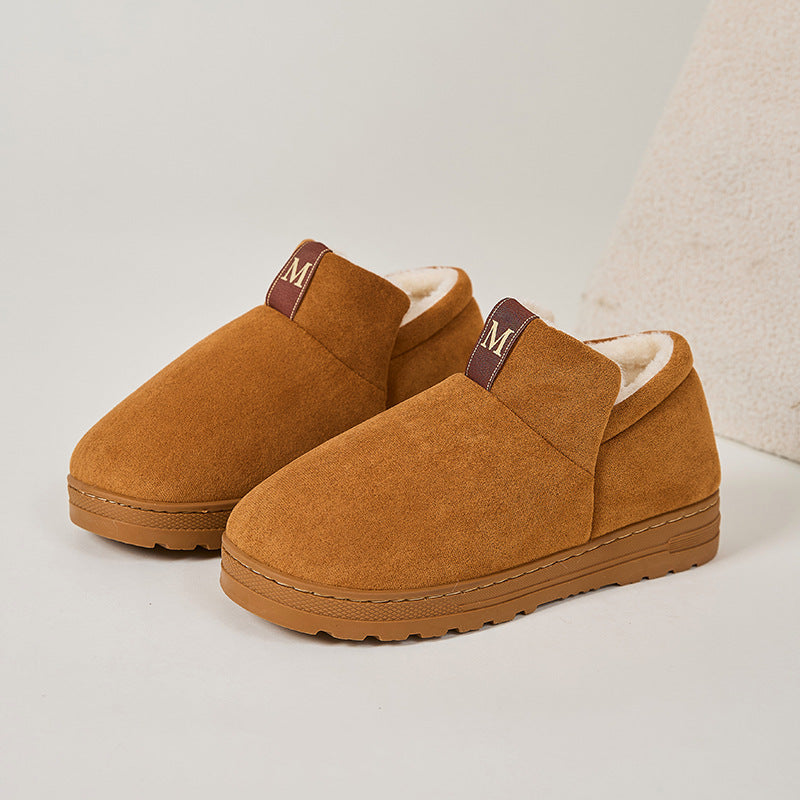 Velvet Thickened Outer Wear Snow Boots Autumn Winter Thick Bottom Home Casual M Cotton Shoes