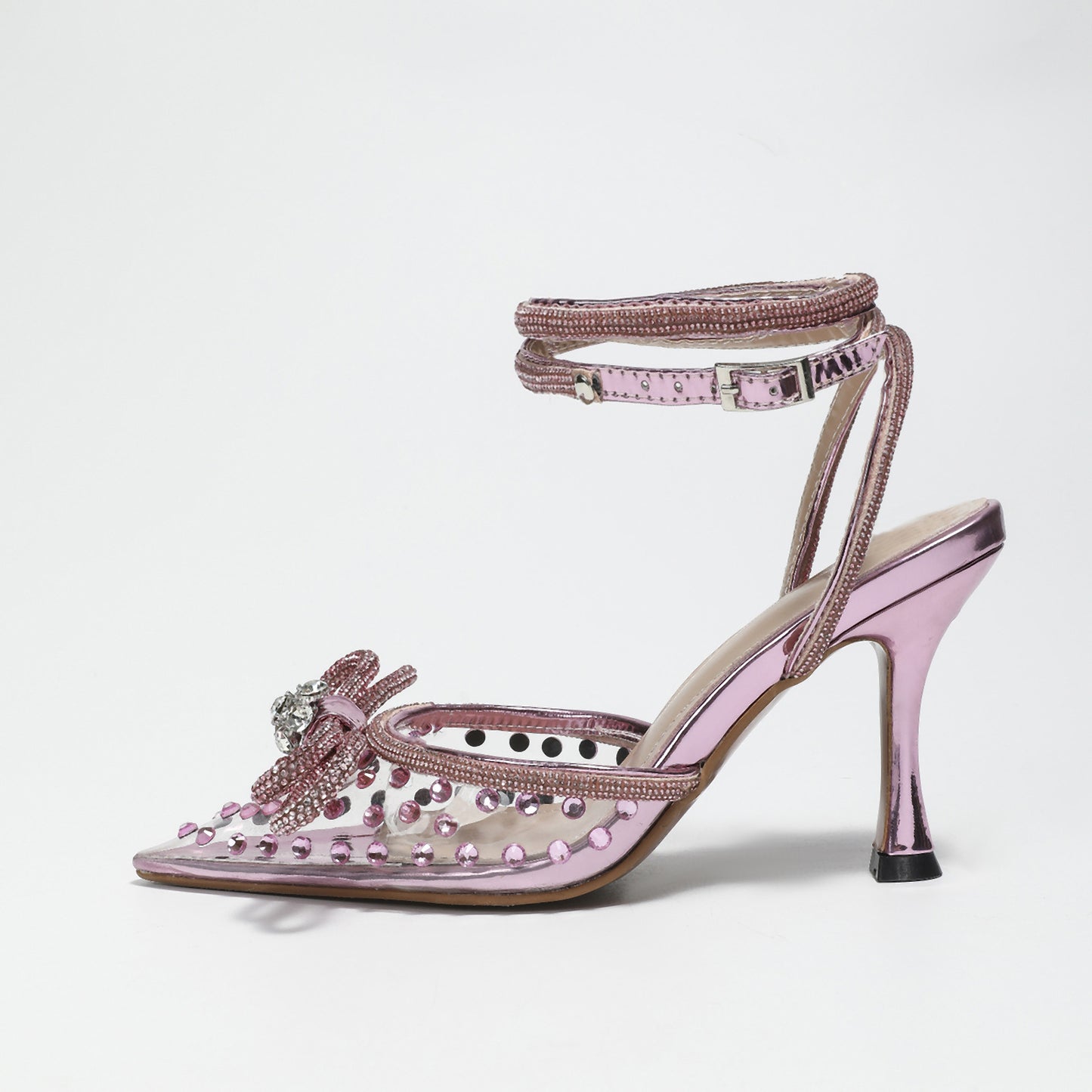 Transparent Pink Rhinestone