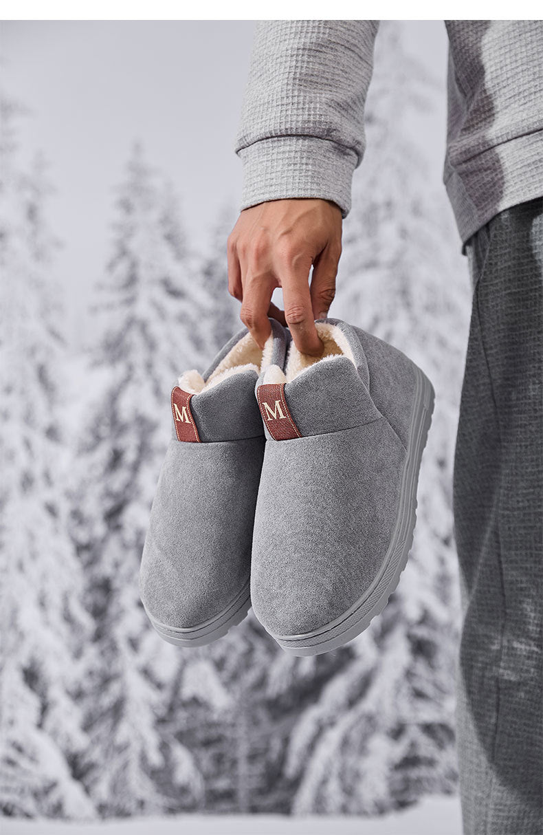Velvet Thickened Outer Wear Snow Boots Autumn Winter Thick Bottom Home Casual M Cotton Shoes