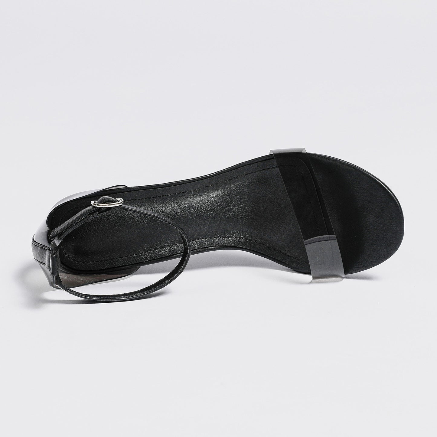 plus Size Ankle Strap Buckle Chunky Heel Sandals Early Spring Transparent Shoes Women