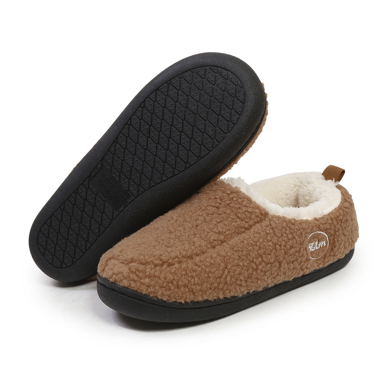 Arrival Thermal Furry Shoes Thick Home Cotton Shoes Non Slip Winter Heel Wrap Platform Type Casual Cashmere Cotton Slippers