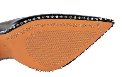 Sexy Nightclubs Thinner High Heels Women Shoes Stiletto Heel Shallow Mouth Pointed Rivets Pumps