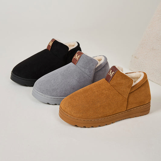 Velvet Thickened Outer Wear Snow Boots Autumn Winter Thick Bottom Home Casual M Cotton Shoes